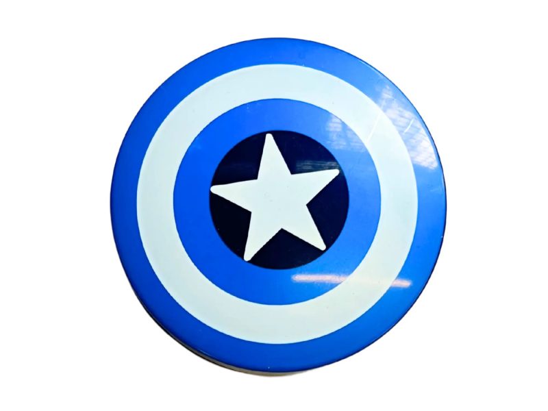 Förvaringssats för kontaktlinser med Captain America-mönster, färg: blå