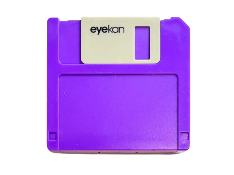 Floppy förvaringsetui för kontaktlinser, färg: lila