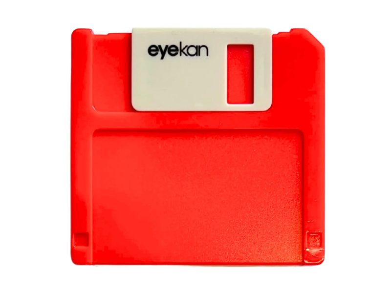 Floppy förvaringsetui för kontaktlinser, färg: röd