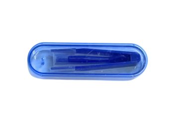 Set med kontaktlinsclips i färg, färg: blå