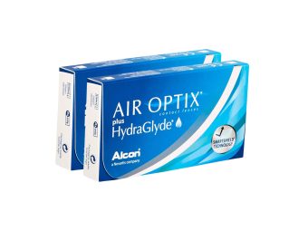 Air Optix plus HydraGlyde (12 db), havi kontaktlencse