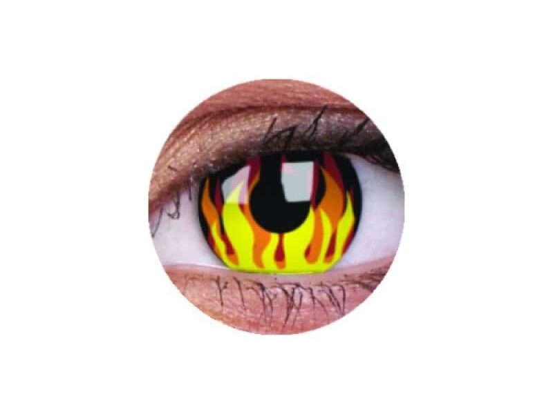 ColourVUE Crazy Flame Hot (2 linser) - utan dioptri