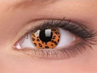 ColourVUE Crazy Yellow Leopard (2 linser) - utan dioptri