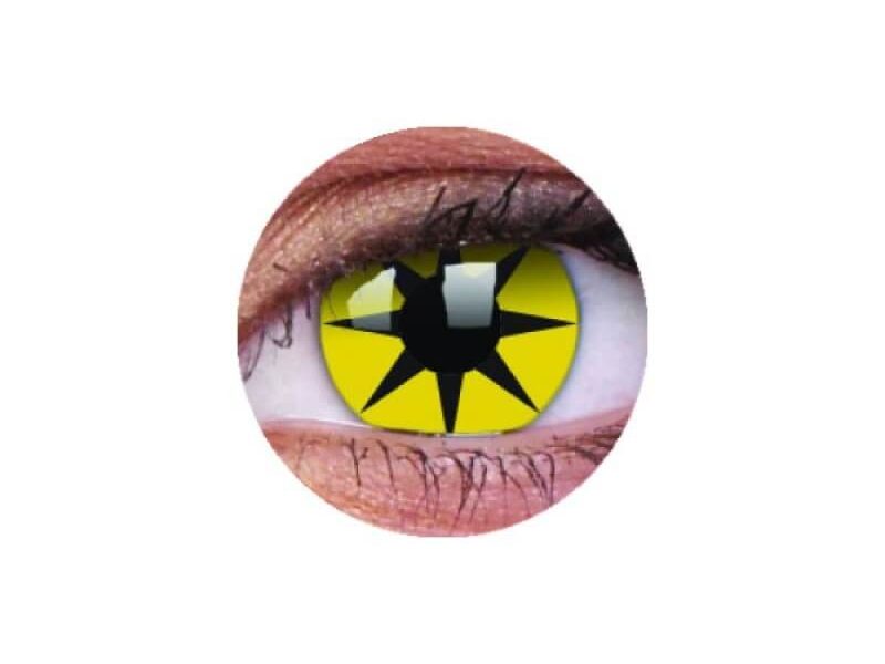 ColourVUE Crazy Yellow Star (2 linser) - utan dioptri